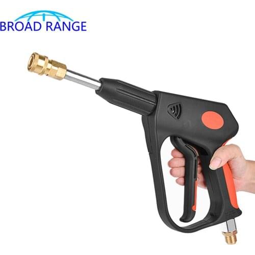 350Bar Total Brass Creamic Valve Core Gun High Pressure Spray Water Gun for Industrial Car Wash Cleaning Tool