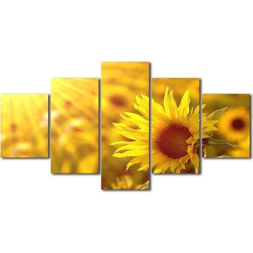 No Frame HD Home Decoration Printing Sun Flower Poster Canvas Wall Art Oil Painting Living Room Decoration