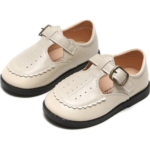 Baby Shoes Boys Girls Leather Shoes Pure Color Casual Shoe Spring Autumn Kids Student Moccasins Breathable SMG067