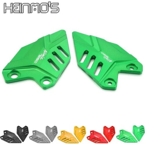 For Kawasaki Z650 Z 650 NINJA650 NINJA 650 2018 2019 2020 Motorcycle Footpeg Footrest Set CNC Front Pedal Wing Bracket Protector