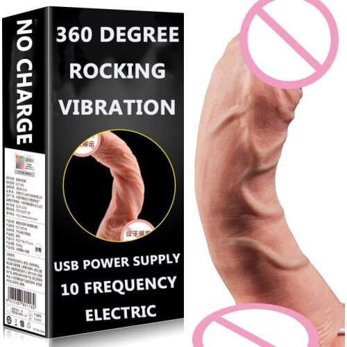 Hot Sale Sex Toy Silicone Vibration Swing Simulation Penis Massage Masturbation Device Adult Sex Toys Dildo Vibrators Big Dick