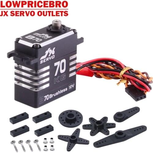 JX B70 70KG High Torque Full Metal Shell Metal Gear Brushless Servo for RC model car truck Robot SAVOX SB2290SG