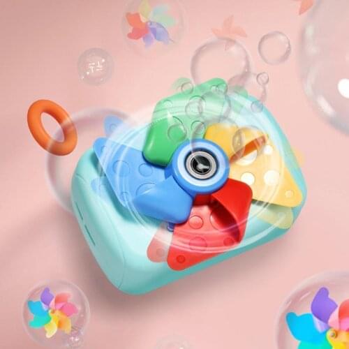 Bubble Camera with Music Light Electric Bubble Blowing Machine Kid Fully-Automatic Soap Bath Toys Water Game Gift Summer Outdoor