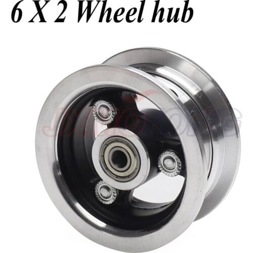 6 Inch Aluminum Alloy Wheel 6X2 Electric Scooter Steel Ring 6x2 Front Wheel Rear Wheel Hub Wheel Rim Accessories