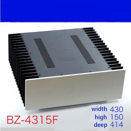 430*150*414MM Class A All-Aluminum Amplifier Chassis Housing DIY Box Enclosure Thickening Radiator 4315F Amplifier Case