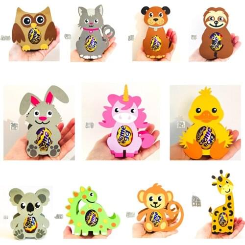 MISS VINTAGE Box Craft Metal Cutting Dies Cut Die Mold Animal Chocolate Scrapbook paper craft knife mould blade punch stencils