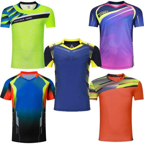 Men Womens T Shirt Tennis , Girl Boys T shirts Badminton , Child Jerseys Table Tennis Tee Shirt Sport Clothes, Kid PingPong Kit