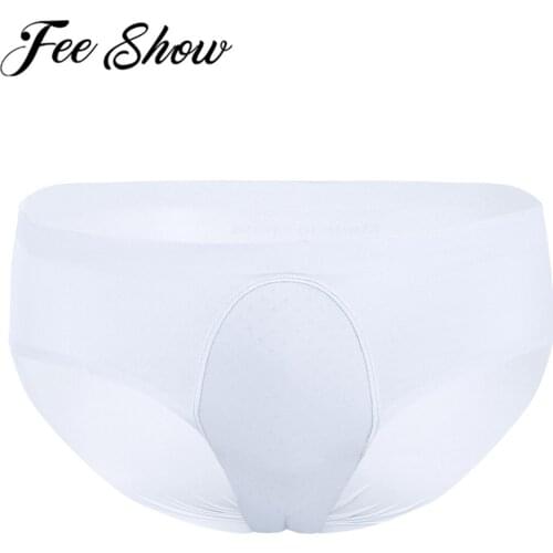 Mens Transvestite Transgender Crossdresser Underwear Man Gay Breathable Panty Pad Bikini Briefs G-String Thong Panties Swimwear