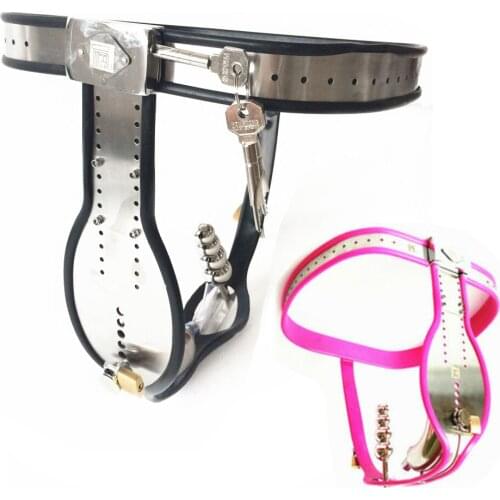 Manyjoy Male Chastity Belt Panty With Anal Plug Stainless Steel Silicone Chasity Device Cock Cage BDSM Sex Toys For Men