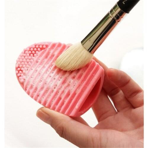 Cleaning Glove MakeUp Washing Brush Scrubber Cosmetic Brush Egg Clean Makeup Brushes Tools Soft Silicone Brush Clean Washboard