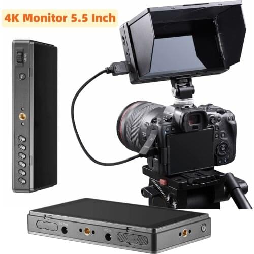 Godox GM55 4K Monitor 5.5 Inch on Camera DSLR 3D LUT Touch Screen IPS FHD 1920x1080 Video 4K HDMI Field Monitor Dslr