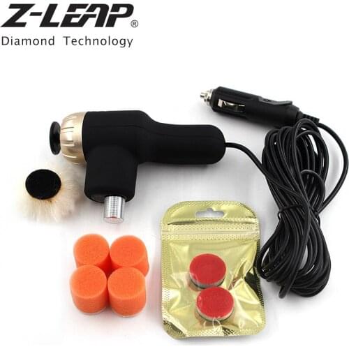 Z-LEAP Portable Car Polisher Machine,Car Paint Care Tool Polishing Machine 12V Automobile Surface Scratch Repair Tool