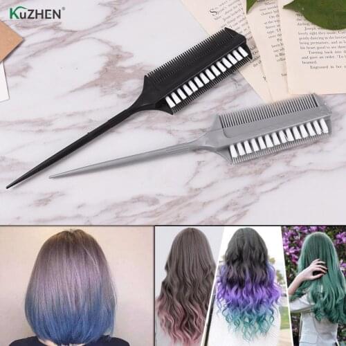 Professional Hairdressing Double Side Dye Comb Barber Tinting Comb Salon Hair Color Brushes Hair Styling Tools Drying Brush Comb
