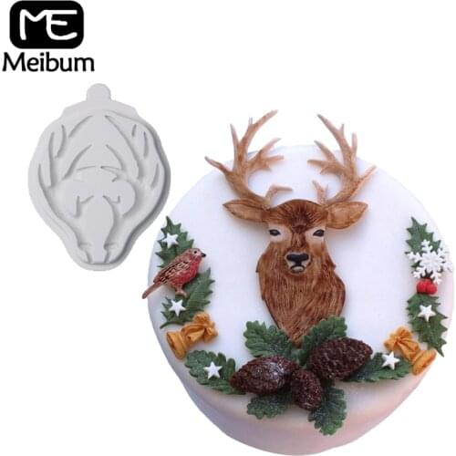 Antlers Dessert Pastry Decorating Fondant Molds Silicone Cake Moulds Chocolate Gumpaste Sugarcraft Baking Tools