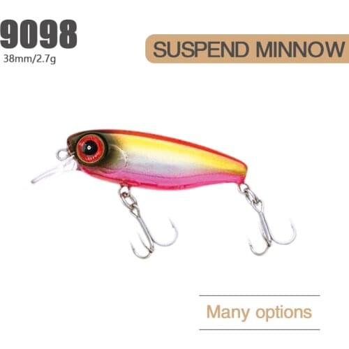 Lubit fishing lure 2021 38mm 2.7g Wobblers Fishing Lure Mini Minnow Pesca K-Ta 38 Shad SuspendArtificial Trout Carp Hard Bait