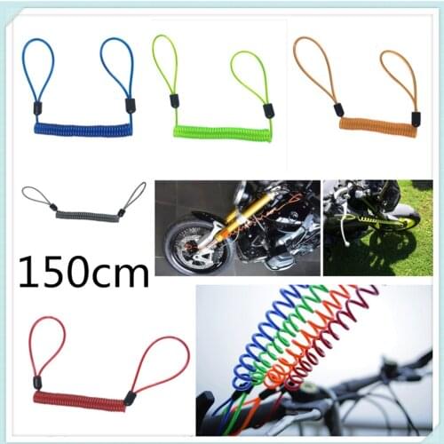 150cm motorcycle burglar alarm reminder rope spring pull wire for TRIUMRH TIGER 1050 SpoRt 1200 EXPLORER 800 XC XCX XR XRX 800