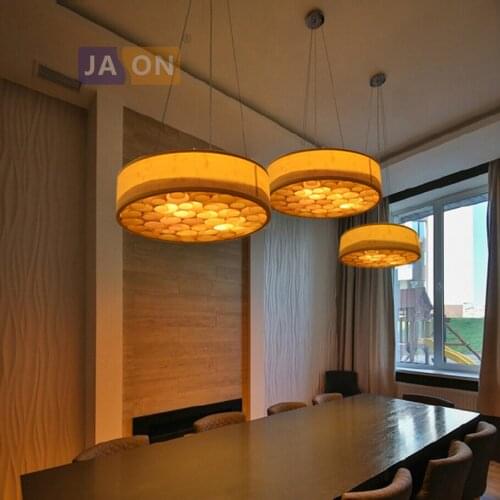 Led e27 Chinese Bamboo Iron Handmade Chandelier Lighting Lamparas De Techo Suspension Luminaire Lampen For Dinning Room Foyer