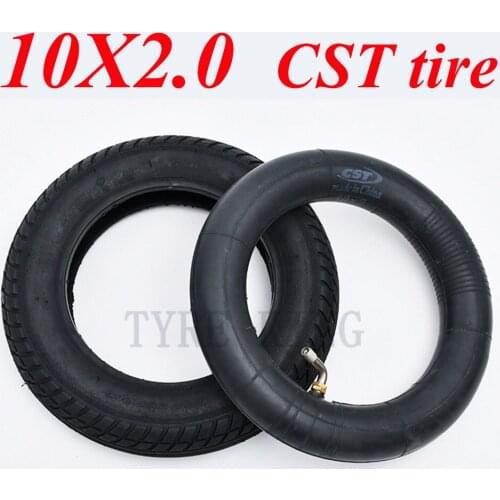 10 Inch 10x2.0 Pneumatic Inner tube Outer Tyre for Electric Scooter Baby Carriage Wheelchair High Quality CST Tire