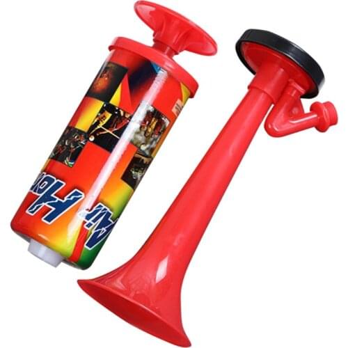 Hand Push Air Blower Cheerleading Horn Sport Meeting Cheer Club Trumpet Kids Toy