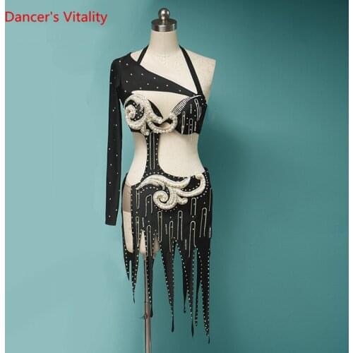 High-end Professional Custom Women Belly Dance Clothing New Costume Suit Sexy Hip Scarf Skirt Summer