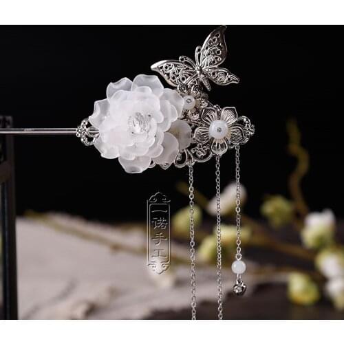 Bob classical antiquity retro jewelry hairpin hairpin step shake fringed costume headdress hair accessories female Han Chinese