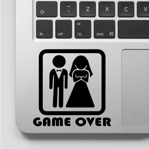 Game Over Wonderful Wedding Decal,Game Over Wedding Sticker, Laptop Sticker and Decal,Detachable Art Vinyl Decal GA259