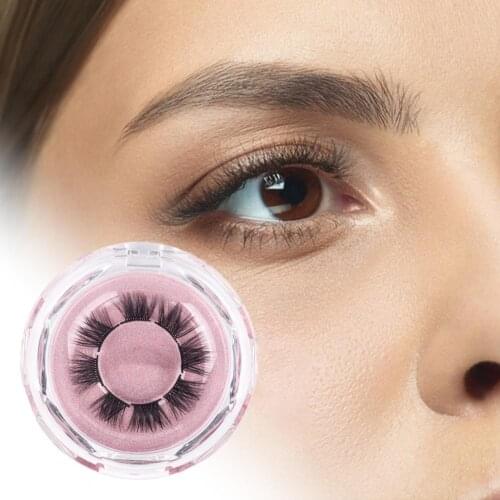 1Pair False Eyelashes Waterproof Soft Fiber Segmented Makeup Extensions Eye Lashes for Dressing Room