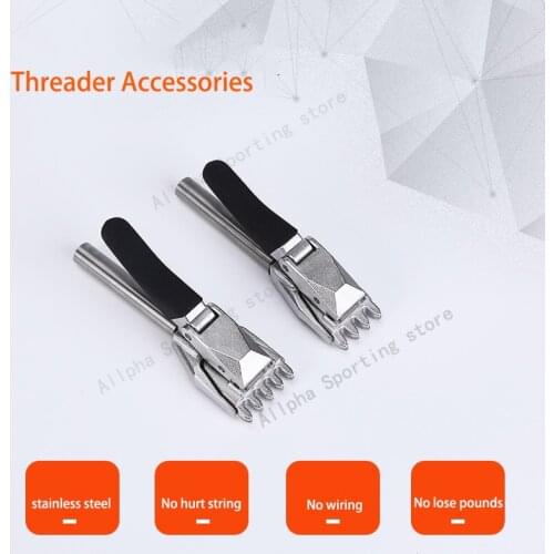 Alpha 2pcs/lot Tennis Stringing Machine Tools Base Clip Flying Clamp Auxiliary Threader Badminton Accessories