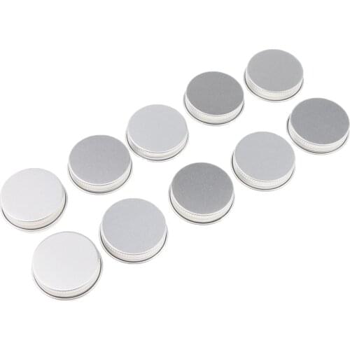 MagiDeal 10x Aluminium Lip Balm Tin Pots Cream Jar Bottle Storage Container