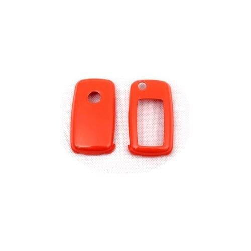 Remote Flip Key Cover Case Skin Shell Cap Fob Protection Gloss Orange for VW MK6 SEAT SKODA