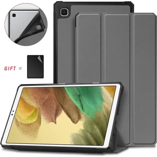 Tri-Fold Case For Samsung Galaxy Tab A7 Lite 8.7inch SM-T220 T225 Tablet PU Leather Cover Stand Holder Protective Shell + film