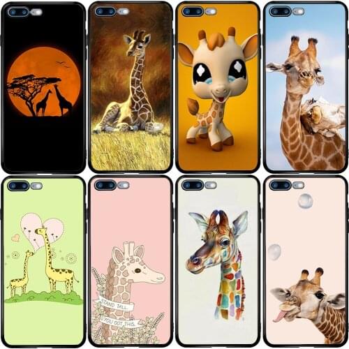 Phone Case for Xiaomi Redmi Note 9A 8 8T 7 6 7A 6A 5A 5 A1 A2 A3 Pro Max Plus Lite Giraffe Cartoon