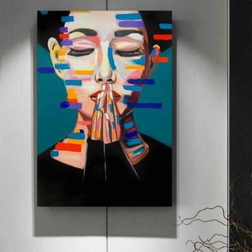 Color Abstract Woman Canvas Wall Art Paintings Pictures Figure Painting Art Prints Poster Home Nordic Style Decoration Portrait
