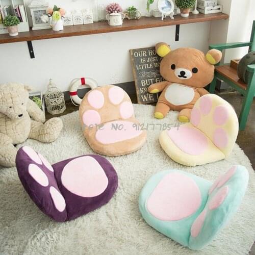 Japanese style tatami cute cat paw home lazy sofa living room balcony leisure foldable single chair