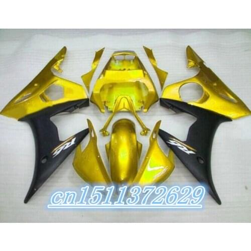 Dor-gold black Fairing kit fit for YZF 2003-2005 R6 body kits YZF R6 03 04 05 high grade fairings D