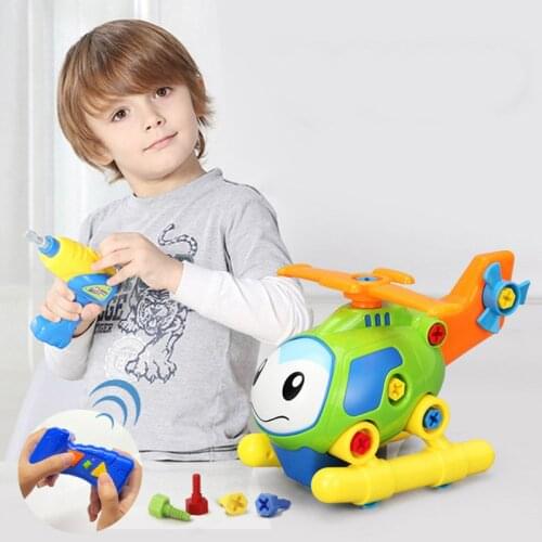 Electric remote control assembly car model making kit educational toy electric set aircraft model assembly kit gift