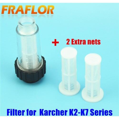 Water Filter Karcher Filter For K2 - K7 Series High Pressure Washer 1pc With Two Nets Also For Lavor Elitech Champion