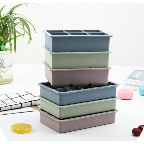 Ice Cube Mold Solid Color Kitchen Gadget Silicone Multi-Grid Ice Cube Tray diy Homemade quick freezer ice cube mold for Home