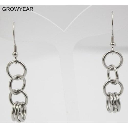 GROWYEAR Women's Silver Earrings