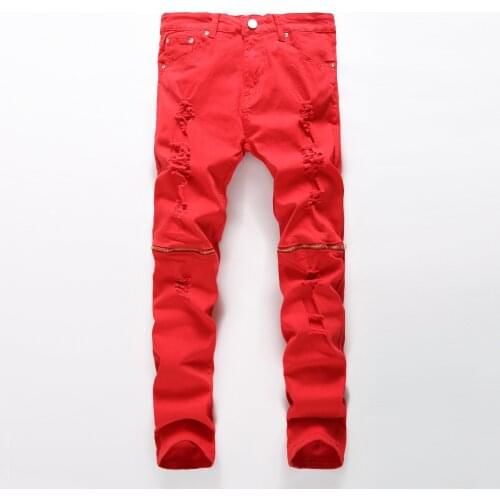 Мужские обтягивающие джинсы I Fuyou China At AliExpress