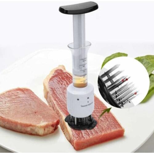 Meat Tools Meat Injector Professional Steak Meat Marinade Seasoning Injector Tenderizer Tools Kitchen Household Processor