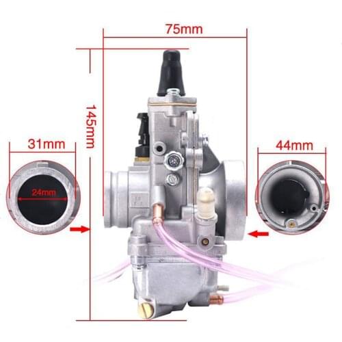 Carb Carburetor TM24-8001 fits for Mikuni TM 24mm 24 mm Flat Slide Smoothbore