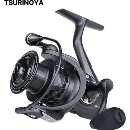TSURINOYA NA 2000 3000 4000 5000 Spinning Fishing Reel Hot Sale 12KG Max Drag Power Fishing Reel Bass Pike Fishing Line Spool