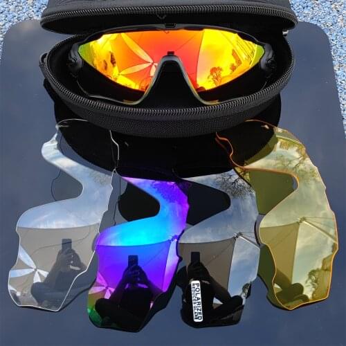 5 Lens Polarized Cycling Glasses Bicycle UV400 Sports Glasses Ultralight MTB Riding Sunglasses Men and Women Bicycle Equipment