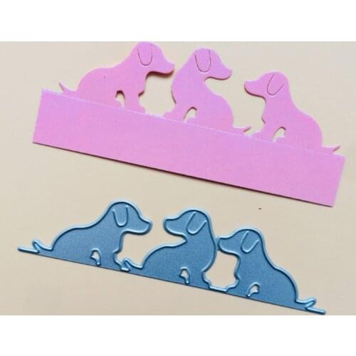 Dogs Metal Cutting Dies Stencil Scrapbooking DIY Album Stamp Paper Card Emboss E56E