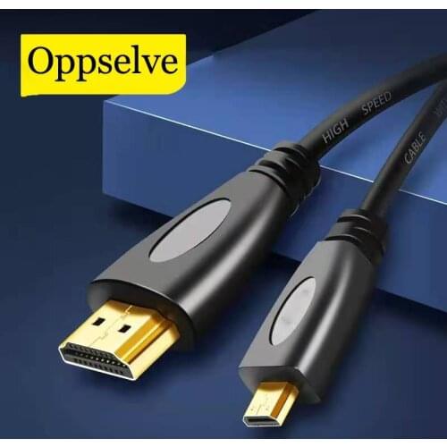Micro HDMI-Compatible to HDMI-Compatible Cable 5m 3D Version Gold Plated Male-Male Micro Cable for Phone Tablet HDTV Projector