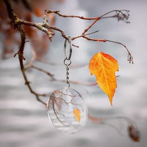 Diy Handicraft Round Acrylic Keychain Set for DIY Projects and Crafts