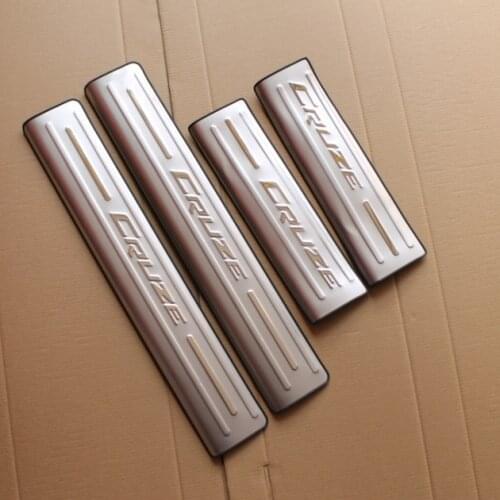 Stainless steel Scuff Plate/Door Sill Door Sills Pedal Protector For 2015-2017 Chevrolet Cruze