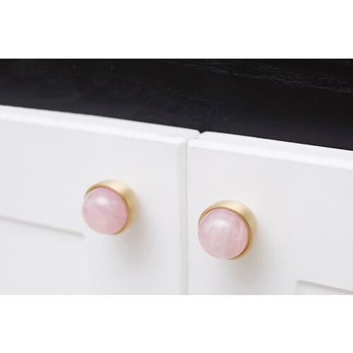 Nordic Style/brass Knobs Cupboard Pulls Drawer Knobs Kitchen Cabinet Handles Pink Furniture Handle Hardware