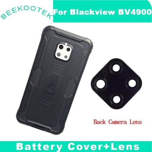 New For Blackview Bv4900 Battery Cover+Back Camera Lens Hard Bateria Back Cover Replacement For Blackview Bv4900 Accessories